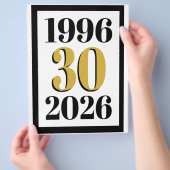 Vintage 1996 Milestone 30e verjaardag Flyer (Hand)