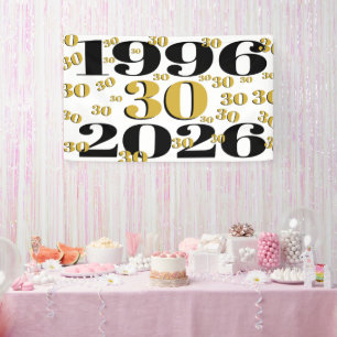 Vintage 1996 Milestone 30e verjaardag   Spandoek