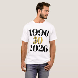 Vintage 1996 Milestone 30e Verjaardag T-shirt
