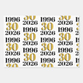 Vintage 1996 Milestone 30th Birthday   Inpakpapier Vel (Voorkant 3)