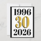 Vintage 1996 Milestone 30th Birthday Kaart (Voorkant)