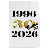 Vintage 1996 Milestone 30th Birthday Medium Cadeauzakje (Voorkant)