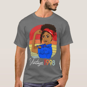 Vintage 1998 23e Verjaardag 23 Jaar Oud Dag Gebore T-shirt