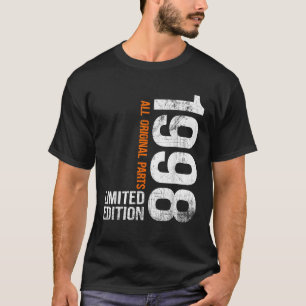 Vintage 1998 28e verjaardagscadeaus mannen vrouwen t-shirt