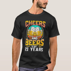 Vintage 1999 kauwen en bier in mijn 21 jaar t-shirt