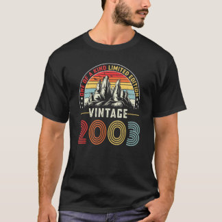 Vintage 19 Years Old 2003 19th Birthday For Men Wo T-shirt