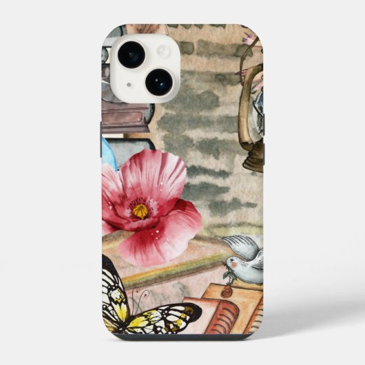 Vintage 1 iPhone hoesje (Achterkant)
