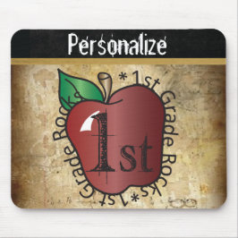 Vintage 1e klas leraar muismat