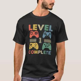 Vintage 1St. Wedding Jubileum - Funny Level 1 Co T-shirt