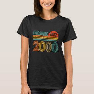 Vintage 2000 22 jaar oude Mannen en vrouwen 22 jaa T-shirt