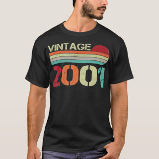Vintage 2001 Funny 21 Years Old Mannen and Women 2 T-shirt