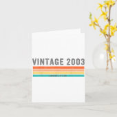 Vintage 2003 Limited Edition - 22nd Birthday Gift  Kaart (Gele Bloem)