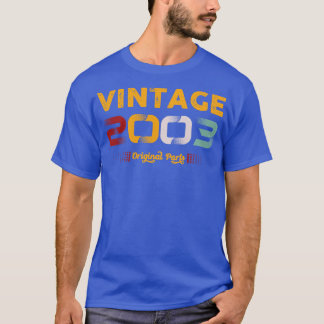 Vintage 2003 Originele onderdelen Familie Verjaard T-shirt