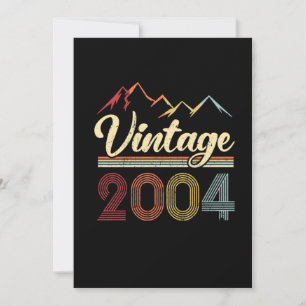 Vintage 2004 17e verjaardag retrospectief 17 jaar  kaart