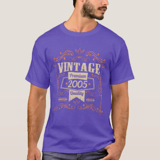 Vintage 2005 verjaardag vintage vriend t-shirt