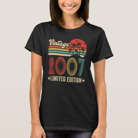 Vintage 2007 15e verjaardag t-shirt (Voorkant)