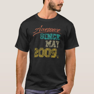 Vintage 2009 Geweldige sinds mei Mijn 13e geboorte T-shirt