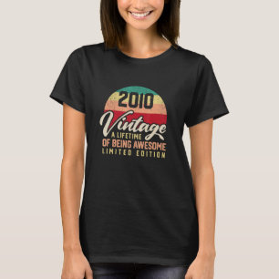Vintage 2010 Een leven lang Geweldige zijn T-shirt