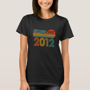 Vintage 2012 10 jaar oude Mannen en vrouwen 10e ge T-shirt