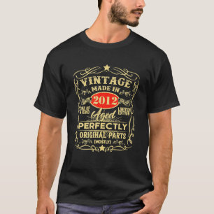 Vintage 2012 11e Verjaardag Cadeau Mannen Vrouwen  T-shirt