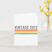 Vintage 2012 Limited Edition - 13th Birthday Gift  Kaart (Gele Bloem)
