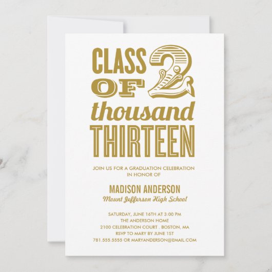 VINTAGE 2013 | INSCHRIJVING VAN DE GRADUATIEPARTIJ KAART (Voorkant)