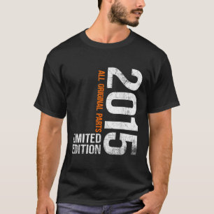 Vintage 2015 11e verjaardagscadeaus jongen meisje t-shirt