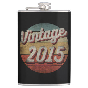 VINTAGE 2015 MANNEN VROUWEN VERJAARDAGSGESCHENK HEUPFLES