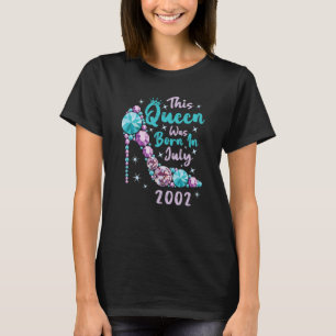 Vintage 20th Birthday This Queen Was Born In July T-shirt