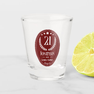 Vintage 21ste Verjaardag voor Mannen Limited Editi Shot Glas