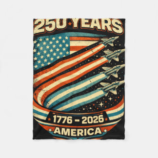 Vintage 250 Jaar 1776-2026 250ste Verjaardag 4e  Fleece Deken