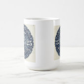 Vintage 25c bieraccijnszegel mokkop koffiemok (Center)