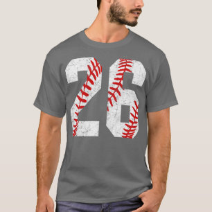 Vintage 26 honkbal veters honkbal mam jersey liefd t-shirt
