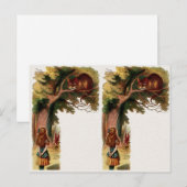 Vintage 2 Alice in Wonderland Briefkaart (Voorkant / Achterkant)