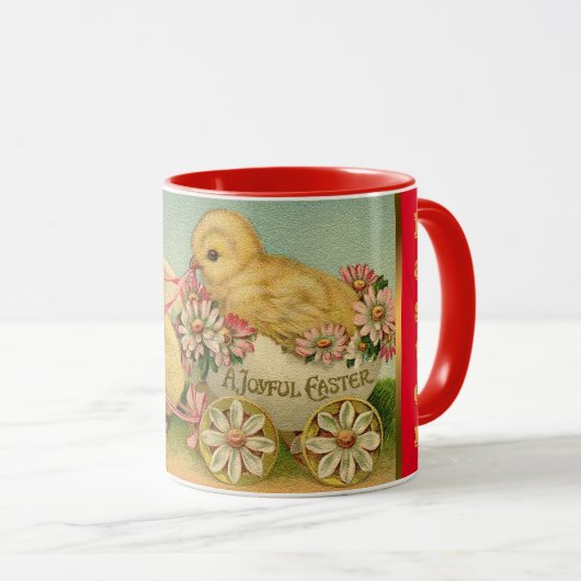 Vintage 2 Kippen Paasdag Mok (Voorkant rechts)