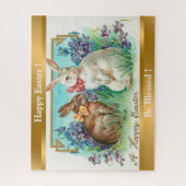 Vintage 2 Paasdag-eitenziekte Legpuzzel (Verticaal)