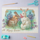 Vintage 2 Paasdag-eitenziekte Tissuepapier (Craft)