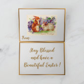 Vintage 2 Rabbijnen Paasvakantie, gevouwen kaarten (Binnen)