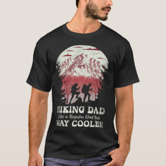 Vintage 2 wandelaars in het berglandschap t-shirt