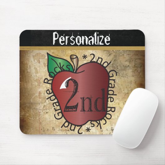 Vintage 2e klas leraar muismat (Met muis)