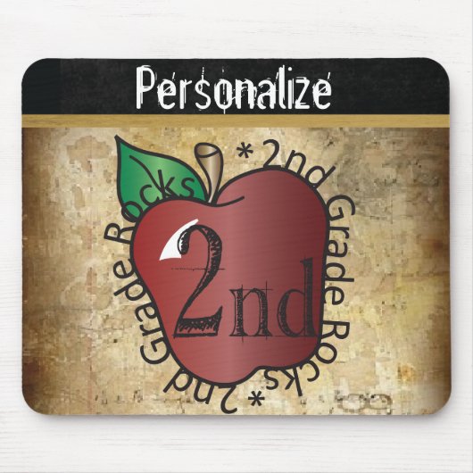 Vintage 2e klas leraar muismat (Voorkant)