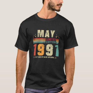Vintage 31 Years Old Retro Birthday Awesome Since T-shirt