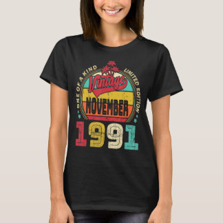 Vintage 31e verjaardag Geweldige sinds november 19 T-shirt