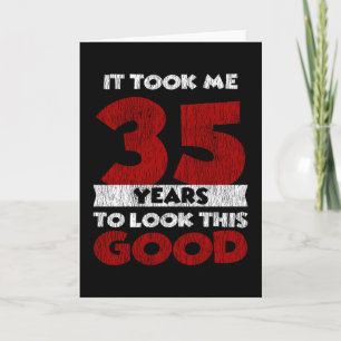 Vintage 35 Jaar Oud Funny 35e Verjaardagscadeau Kaart