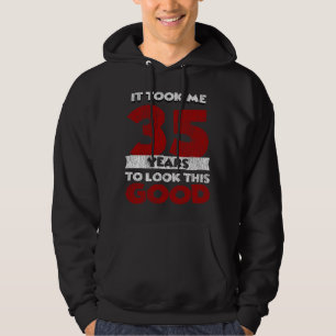 Vintage 35 Jaar Oude Grappige 35e Verjaardagscadea Hoodie