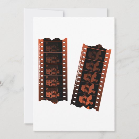 Vintage 35mm Negatief Filmstrook Kaart (Voorkant)
