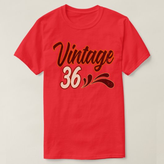Vintage 36 jaar oud t-shirt (Design voorkant)