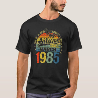 Vintage 37 Years Old March 1985 Decorations 37Th B T-shirt