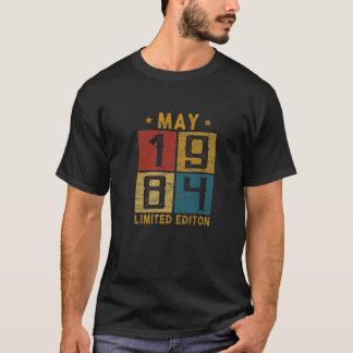 Vintage 38 mei 1984, geboren in 1984 38 jaar t-shirt