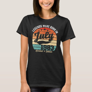 Vintage 39th Birthday Legends Were Born In July 19 T-shirt